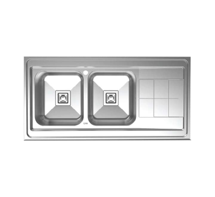 سینک دو لگن استیل کن مدل 9152s