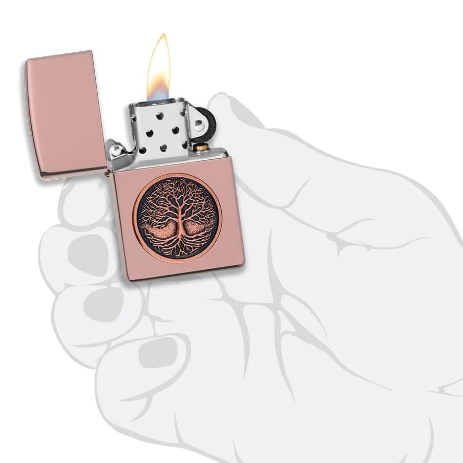 فندک زیپو کد Zippo Rose Gold Tree of Life 49638 — تصویر ۵