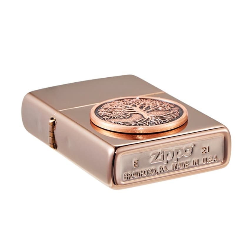 فندک زیپو کد Zippo Rose Gold Tree of Life 49638 — تصویر ۴