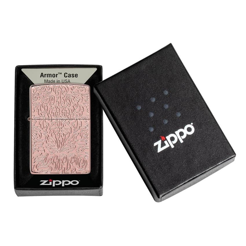 فندک زیپو زرگلد کد 49703 Zippo Armor Carved Design — تصویر ۵