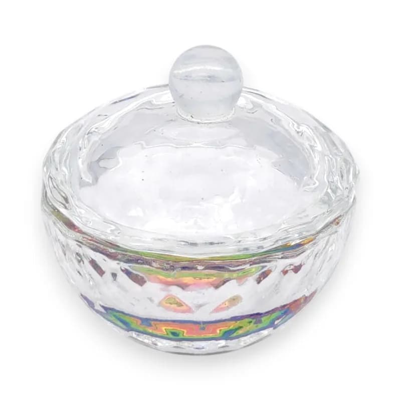 گوده شیشهای دربدار کاشت ناخن | Dappen Dish کریستالی