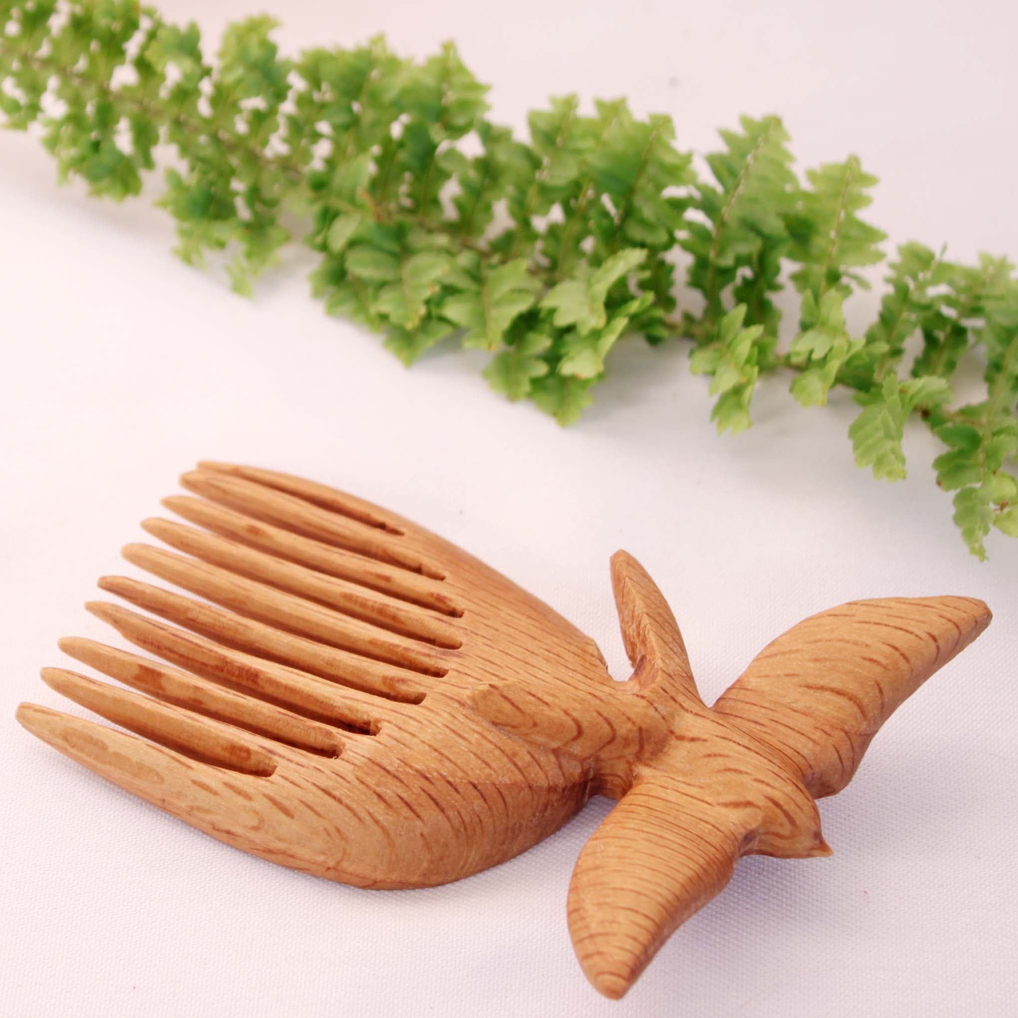 شانه دستساز چوبی طرح پرستو کد 102511