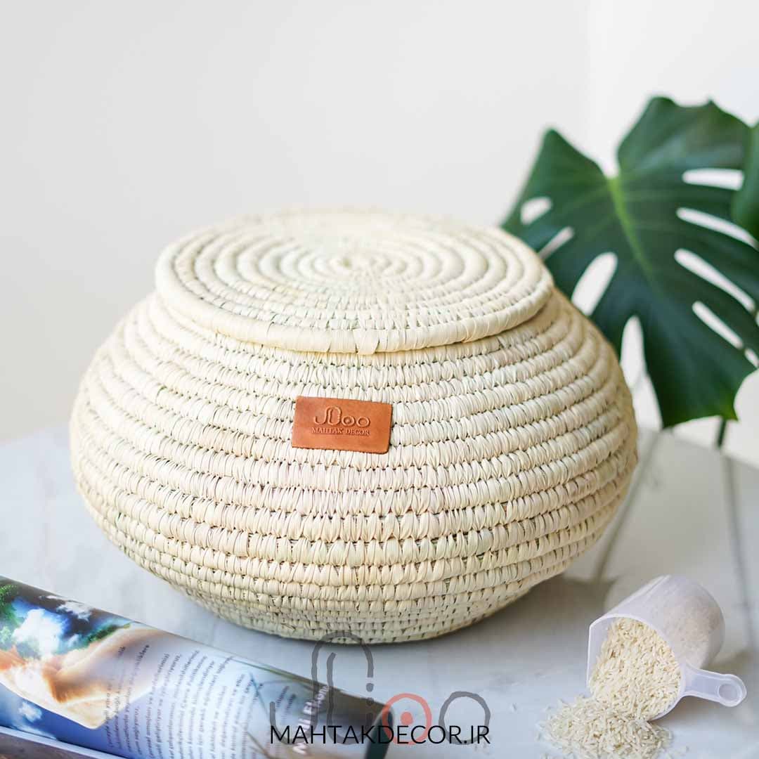 سطل برنج حصیری (ظرفیت 8تا10 کیلو)