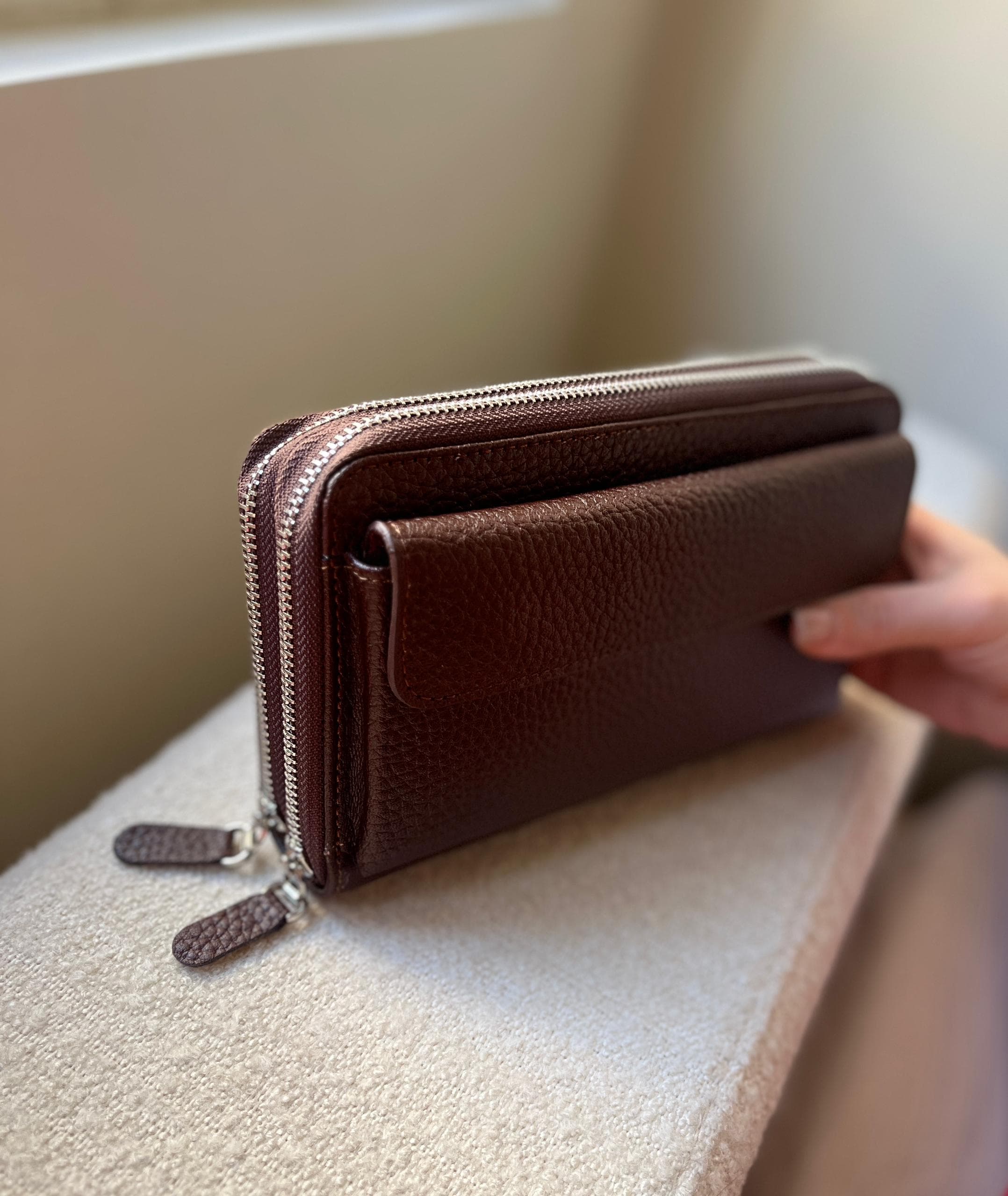 کیف دستی چرم طبیعی مهتاکLC113 — تصویر ۴