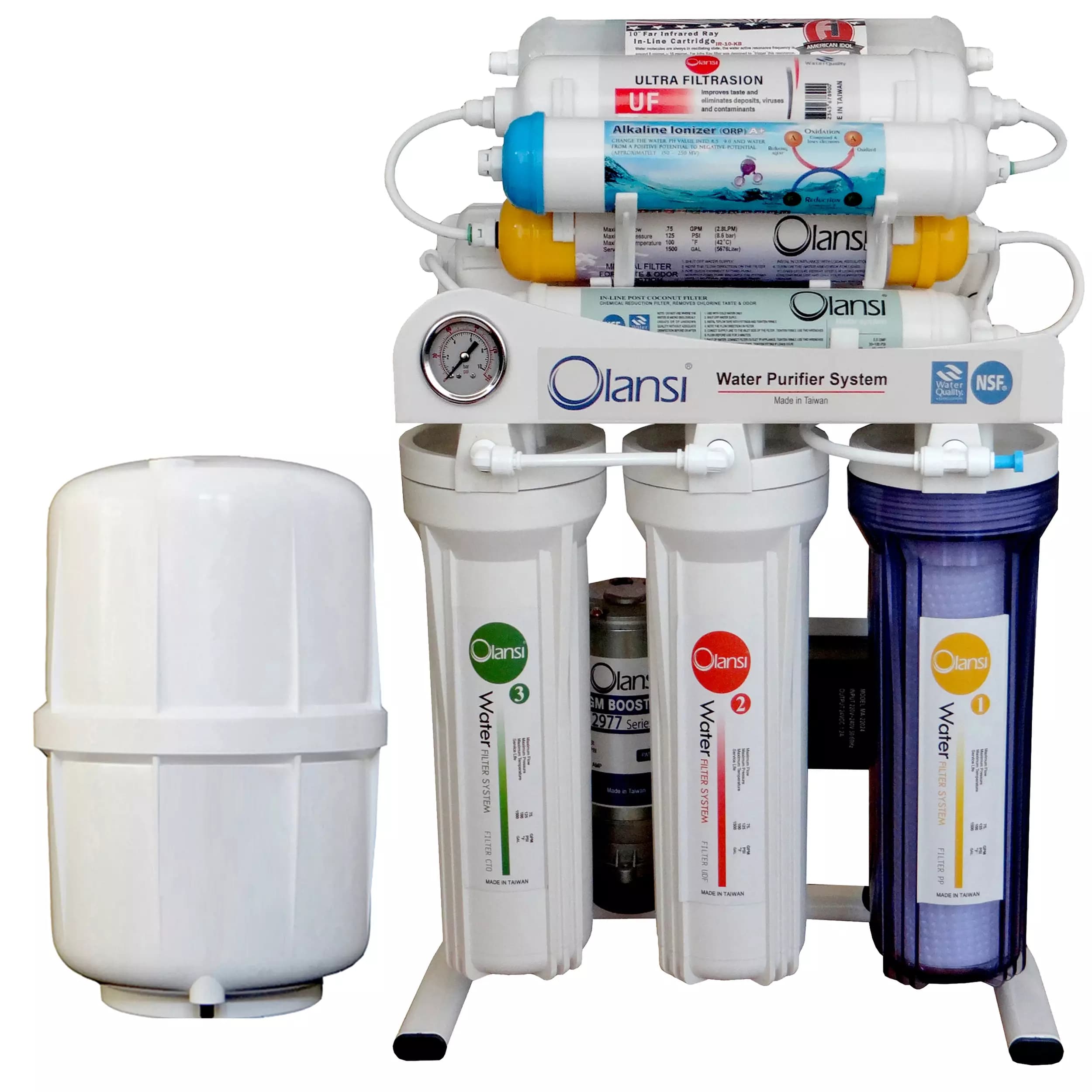 دستگاه تصفیه آب خانگی اولانسی مدل REVERSE OSMOSIS AT8080 — تصویر ۹