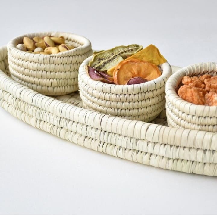 ست 4 تیکه اردو خوری با درب حصیری کد 102353 — تصویر ۵