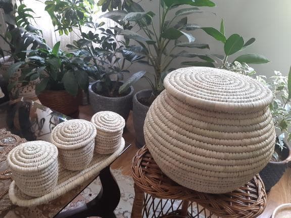 جابرنجی خمره ای حصیری ساده کد 102348 — تصویر ۴