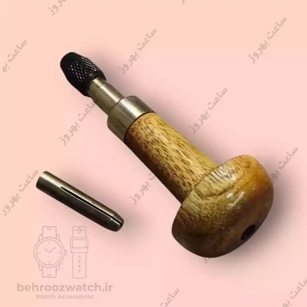 گیره دسته چوبی قارچی سه نظام دار مخصوص حکاکی و ساعتسازی — تصویر ۳