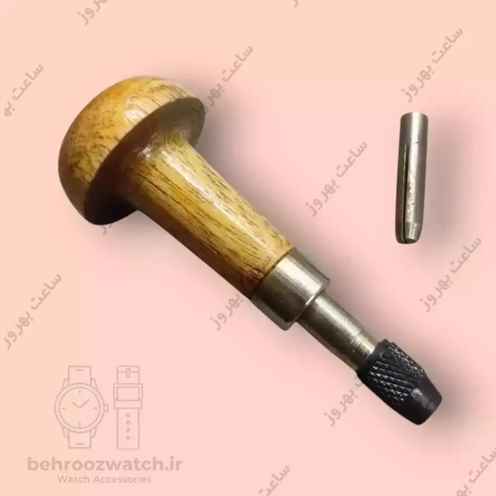 گیره دسته چوبی قارچی سه نظام دار مخصوص حکاکی و ساعتسازی — تصویر ۲