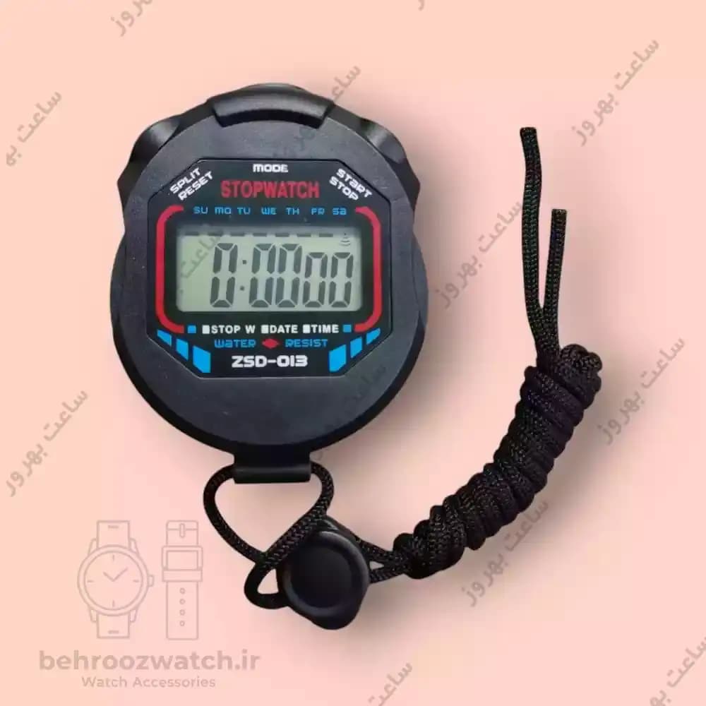 کرونومتر دیجیتال حرفه ای مدل ZSD-013 دستی ضد آب و تایمردار — تصویر ۳