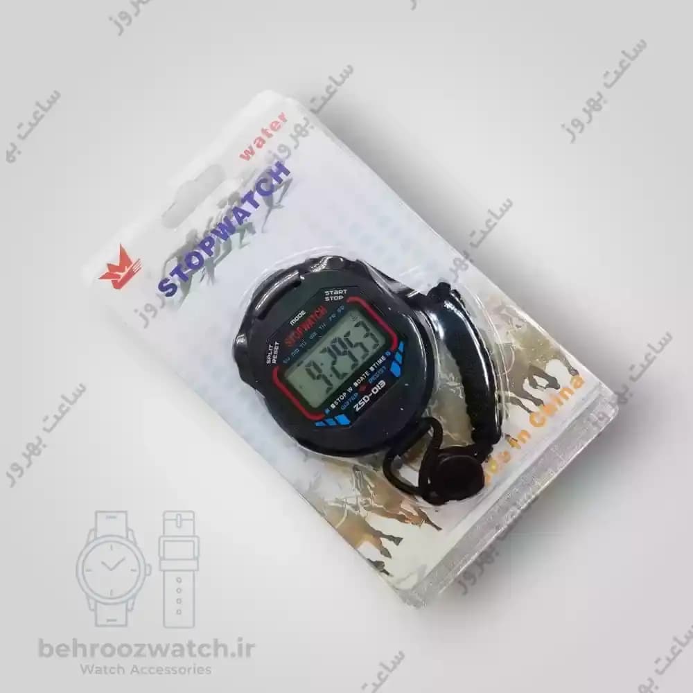 کرونومتر دیجیتال حرفه ای مدل ZSD-013 دستی ضد آب و تایمردار — تصویر ۲