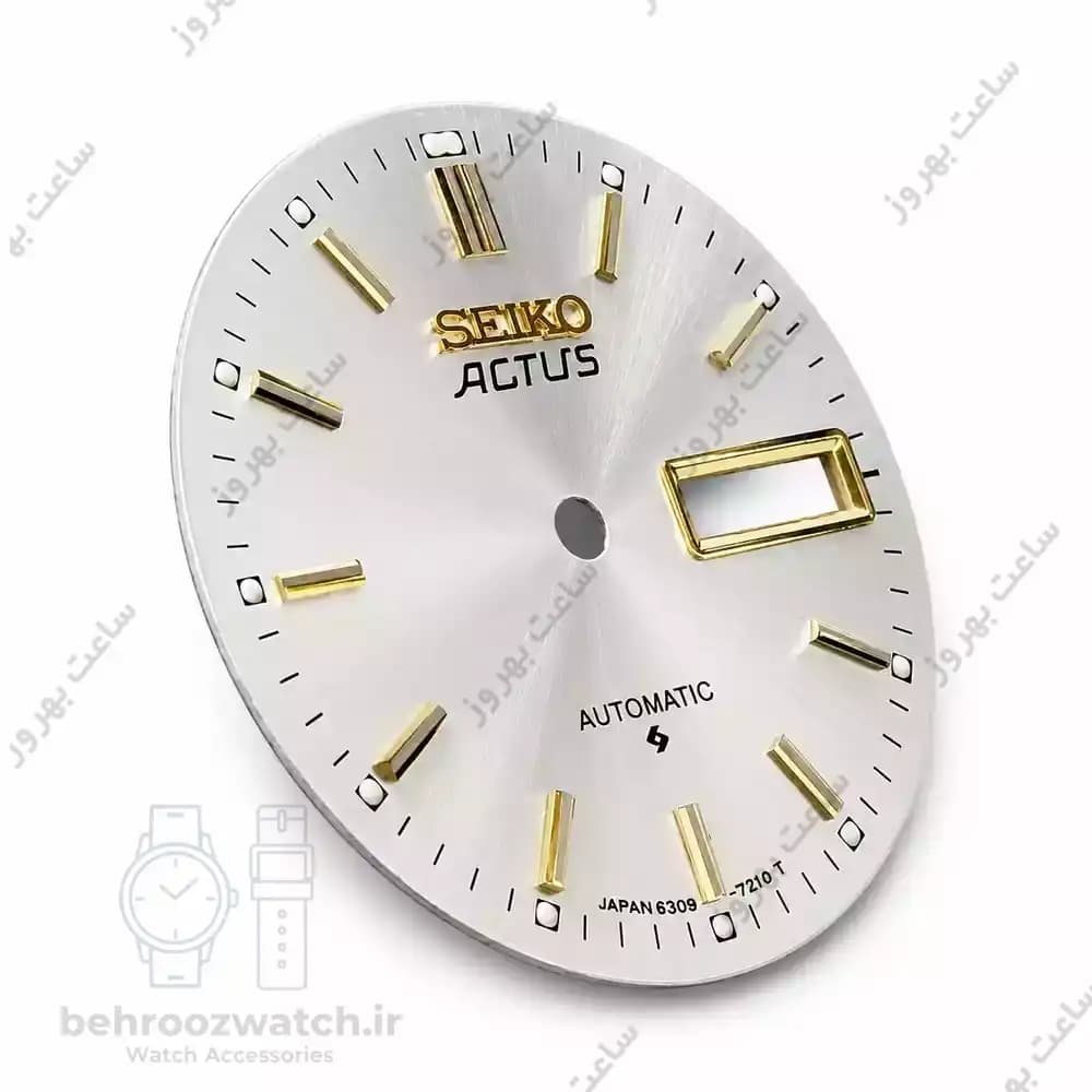 صفحه ساعت Seiko Actus نقره‌ای مدل 6309‑7210 — تصویر ۴
