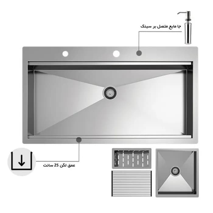 سینک بنتو (Bento) مدل B90 G — تصویر ۱۰