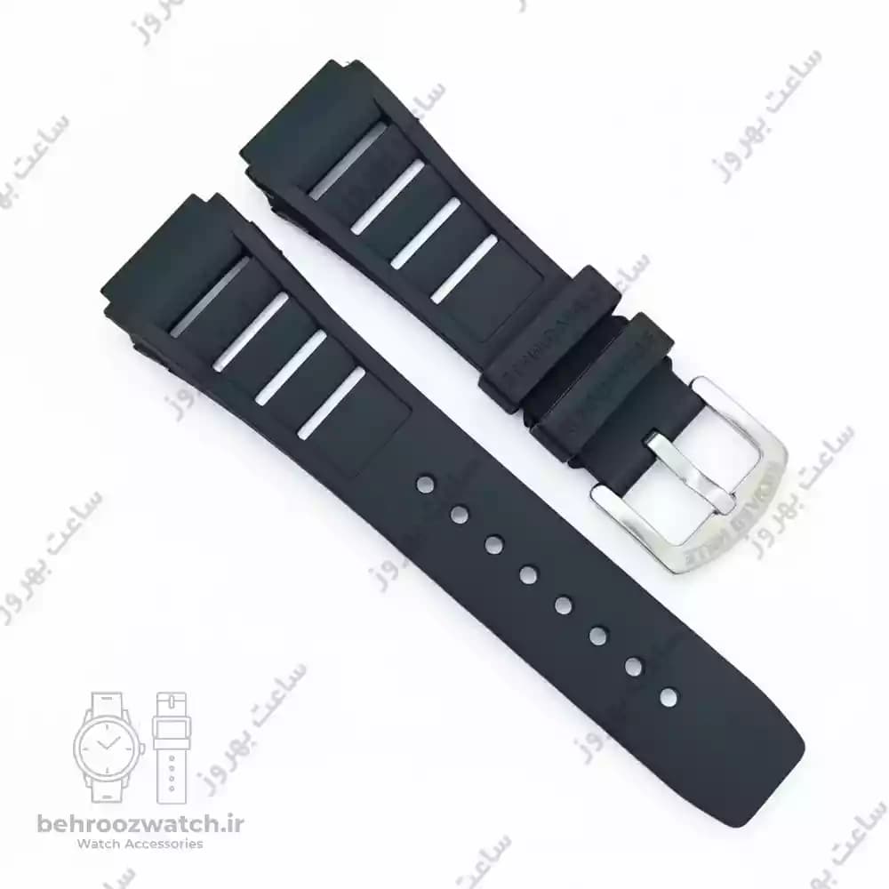 بند ساعت رابر ریچارد میل مشکی با قفل استیل