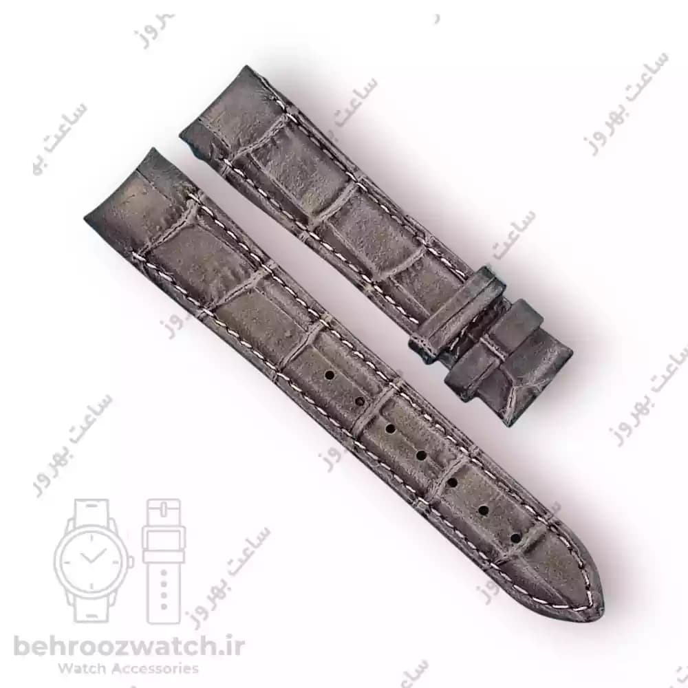 بند ساعت فیکس نیک چرم طبیعی کروکودیلی توسی 18