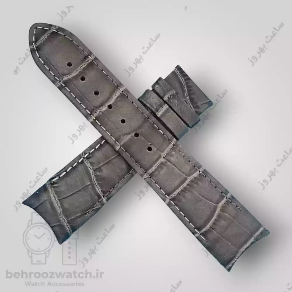 بند ساعت فیکس نیک چرم طبیعی کروکودیلی توسی 22 — تصویر ۴