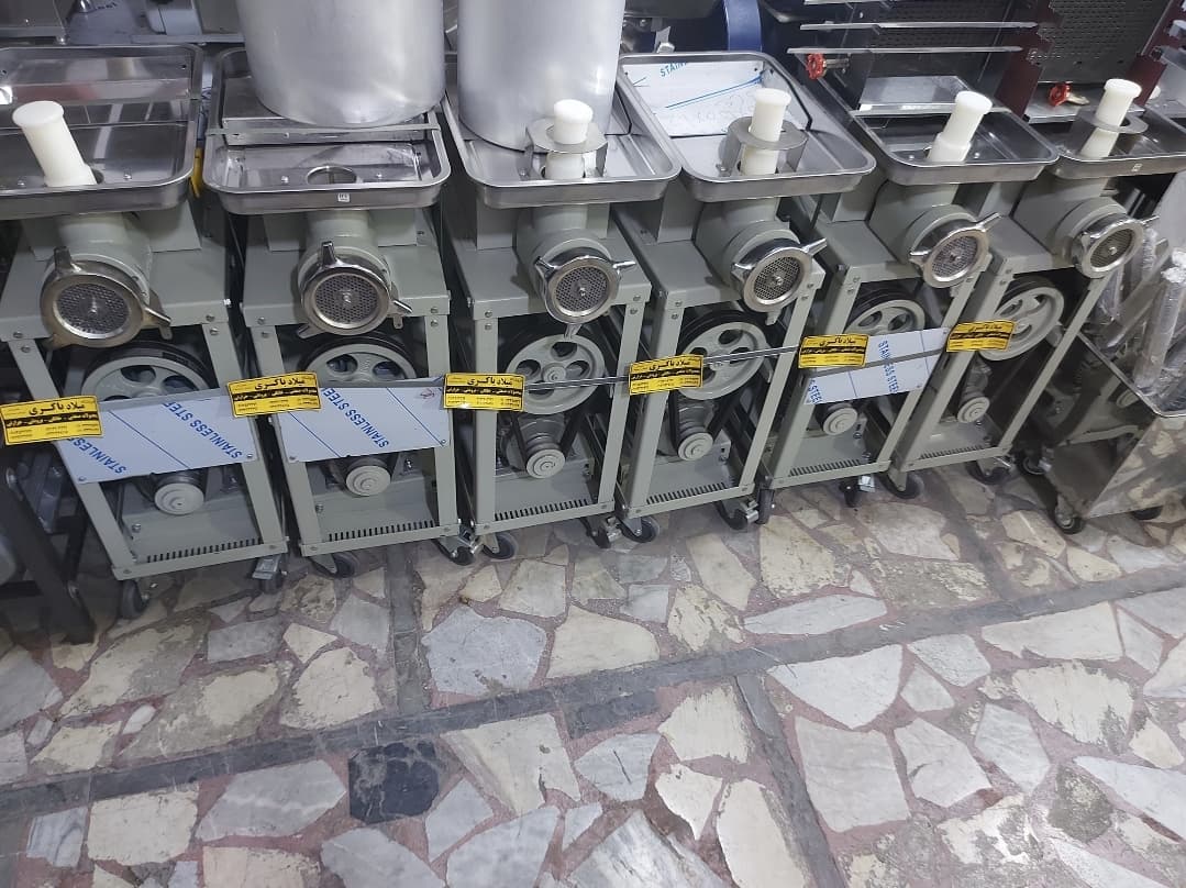 چرخ گوشت قصابی صنعتی ۳۲ تسمه ای برش صنعتی — تصویر ۷