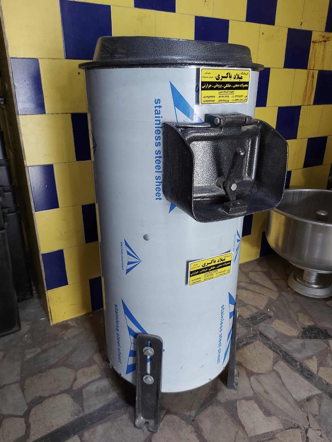 پوست کن صنعتی ۴۰۰ کیلویی گیربکسی پیاز سیب زمینی — تصویر ۲