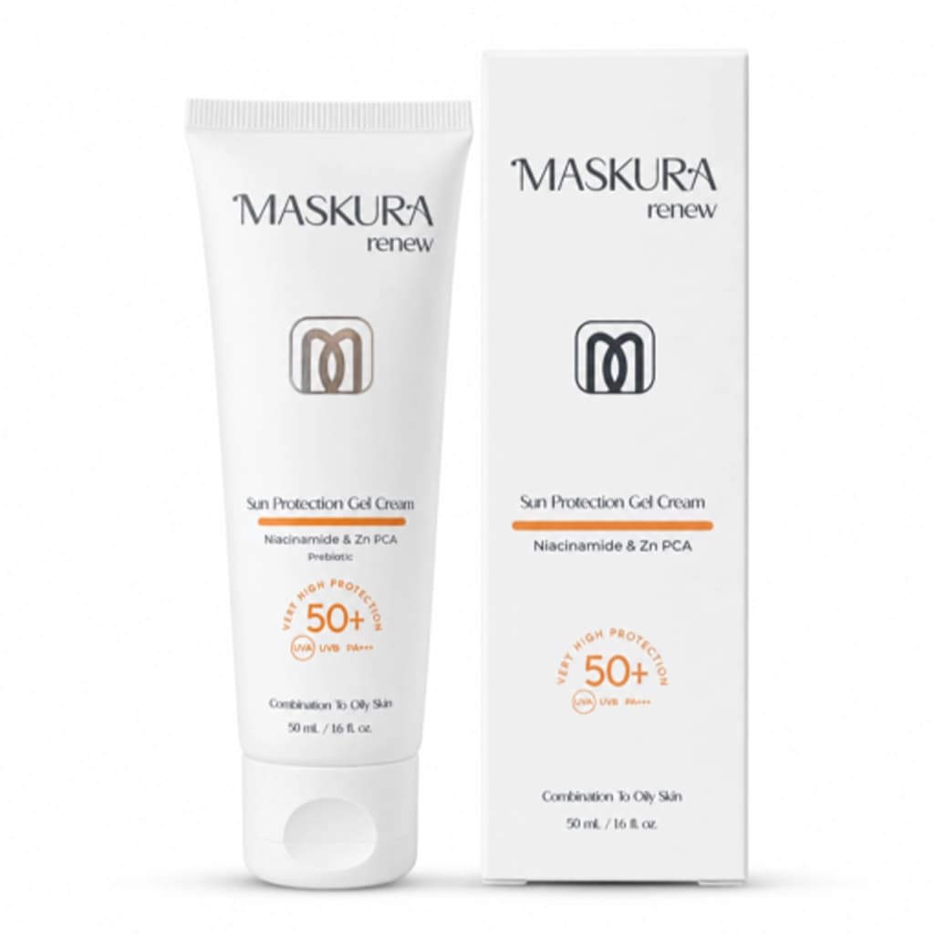 ژل کرم ضدآفتاب با SPF50 ماسکورا مناسب پوست چرب حجم 50 میلی لیتر
