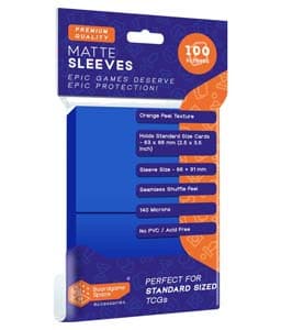 Sleeves: BGS – Matte (63x88mm) (x100) – Blue