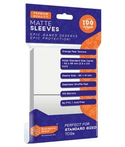 Sleeves: BGS – Matte (63x88mm) (x100) – White