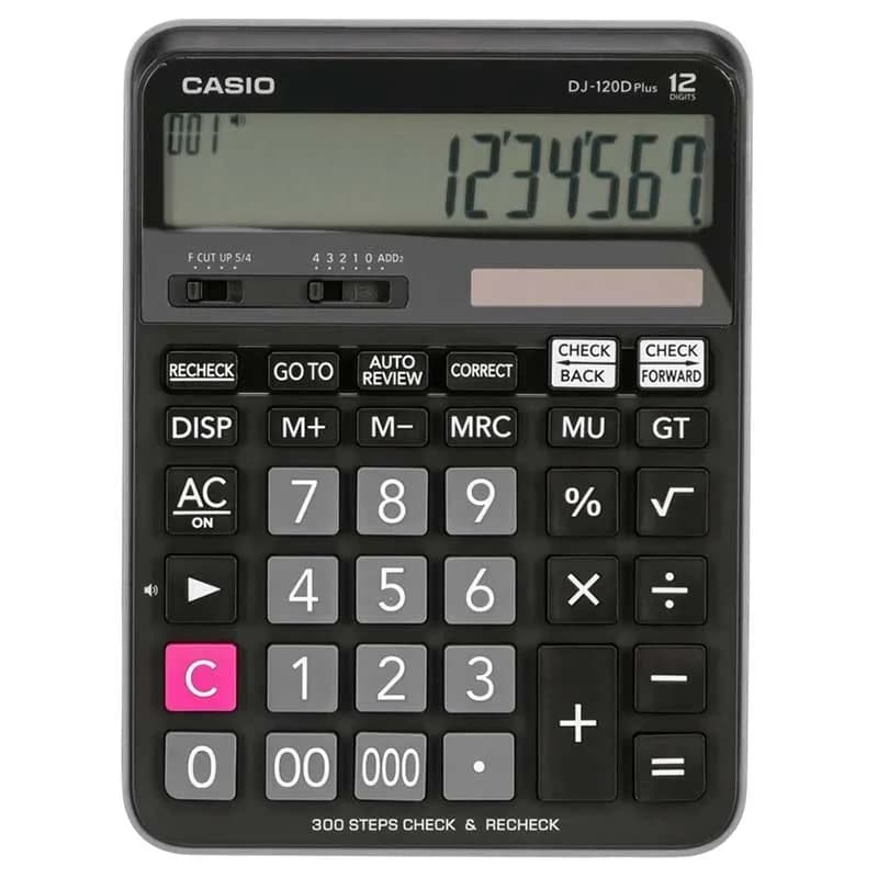 ماشین حساب کاسیو مدل DJ-120-D-plus — تصویر ۲