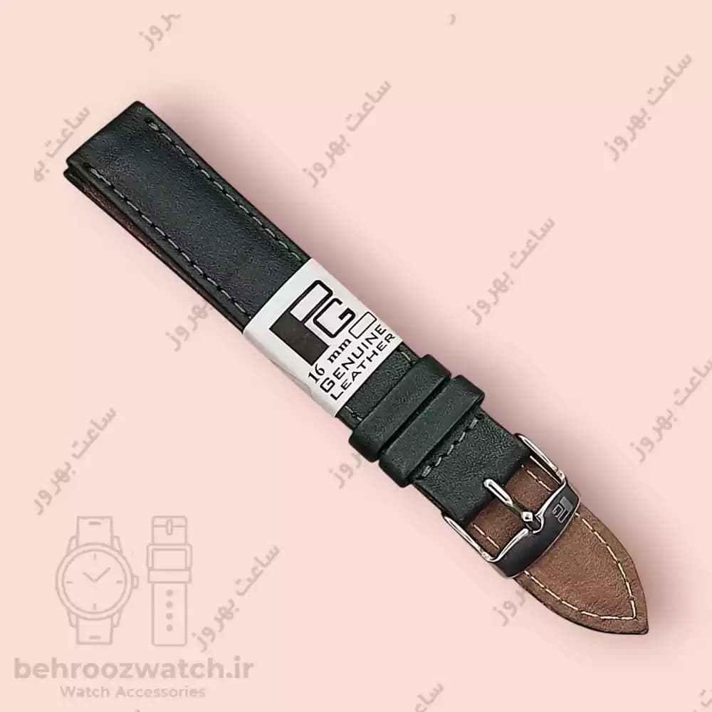 بند ساعت مچی زنانه چرم طبیعی PG سبز سایز 16: تازگی رنگ و اصالت چرم