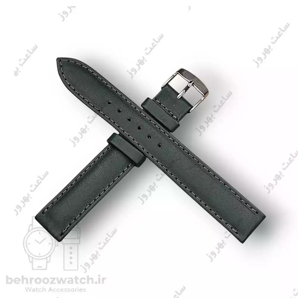 بند ساعت مچی زنانه چرم طبیعی PG سبز سایز 16: تازگی رنگ و اصالت چرم — تصویر ۴