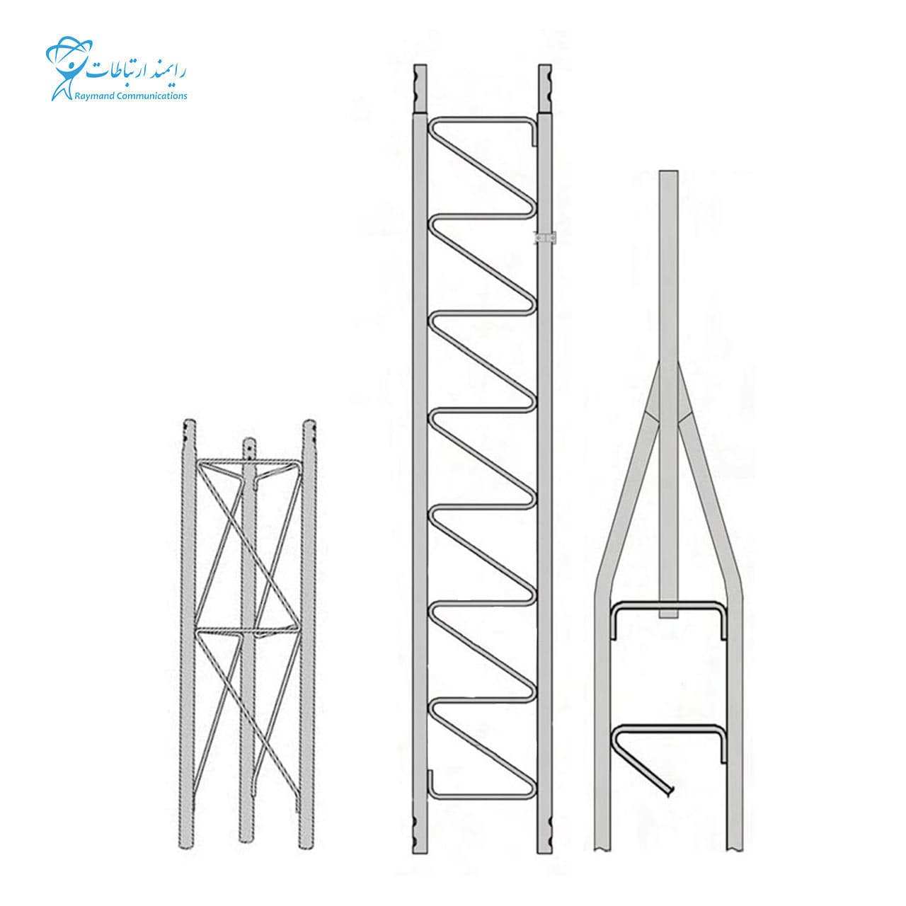 دکل مهاری G45 چهار وجهی
