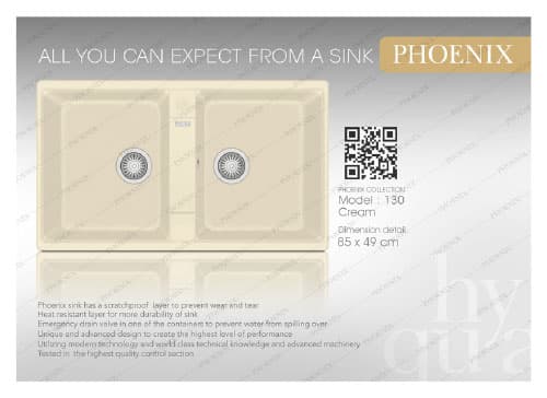 سینک گرانیتی فونیکس (phoenix) مدل 130 — تصویر ۶