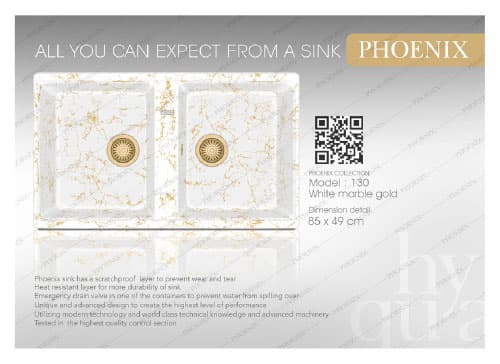 سینک گرانیتی فونیکس (phoenix) مدل 130 — تصویر ۲