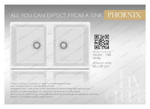 سینک گرانیتی فونیکس (phoenix) مدل 130 — تصویر ۴