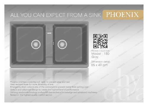 سینک گرانیتی فونیکس (phoenix) مدل 130 — تصویر ۵