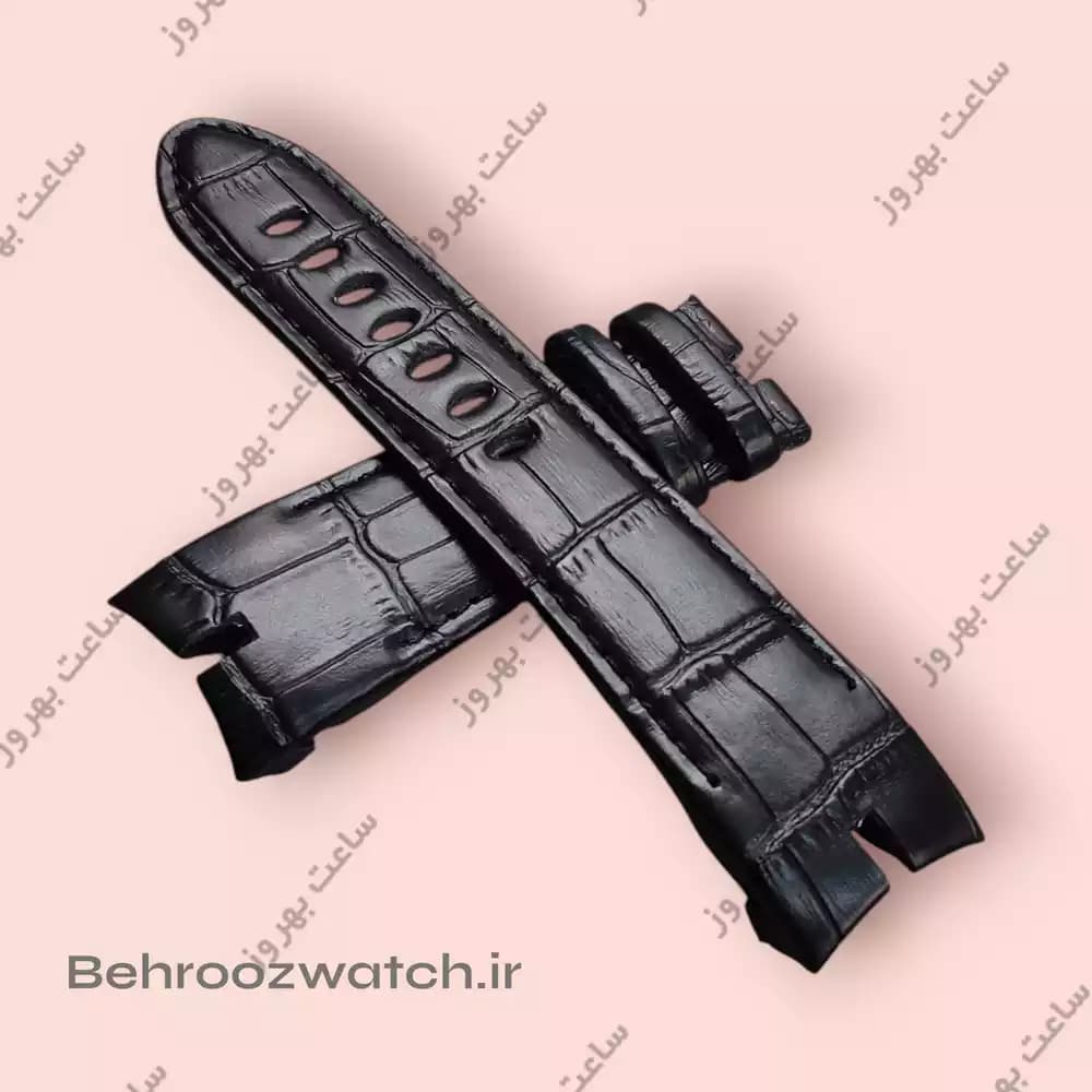 بند چرم طبیعی مشکی ساعت‌ Roger Dubuis — تصویر ۲