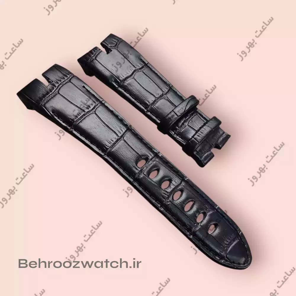 بند چرم طبیعی مشکی ساعت‌ Roger Dubuis — تصویر ۶