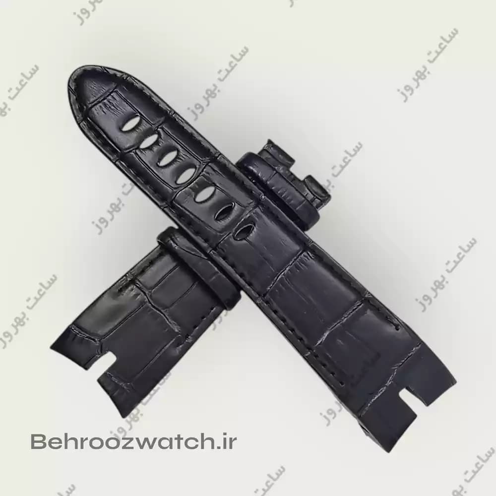 بند چرم طبیعی مشکی ساعت‌ Roger Dubuis — تصویر ۵
