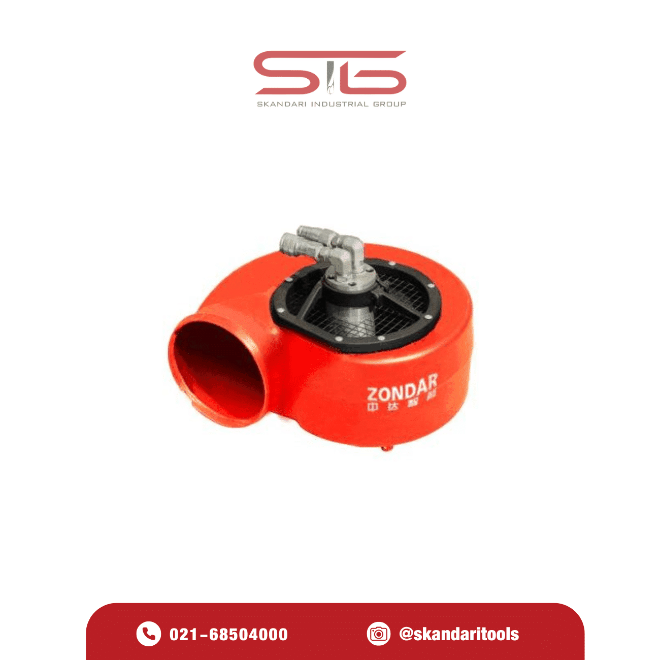 فن تهویه هیدرولیکی زوندار مدل ZDVF-800 | مناسب تهویه فضای بسته