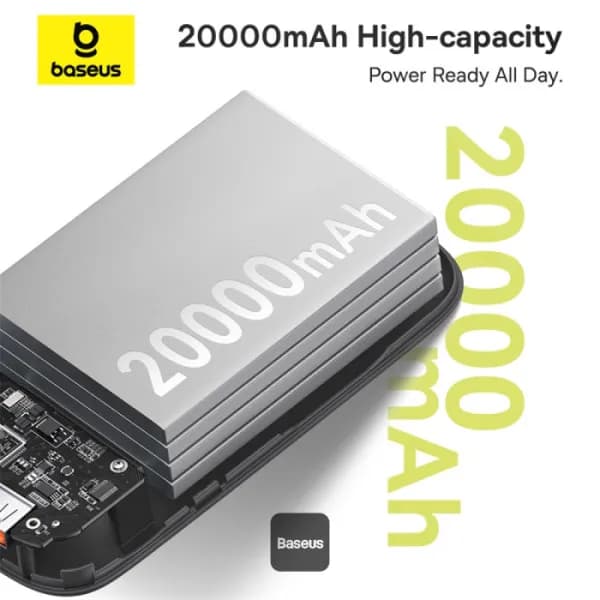 پاور بانک باسئوس 20000mAh فست شارژ 30 وات Baseus QPow2 — تصویر ۷