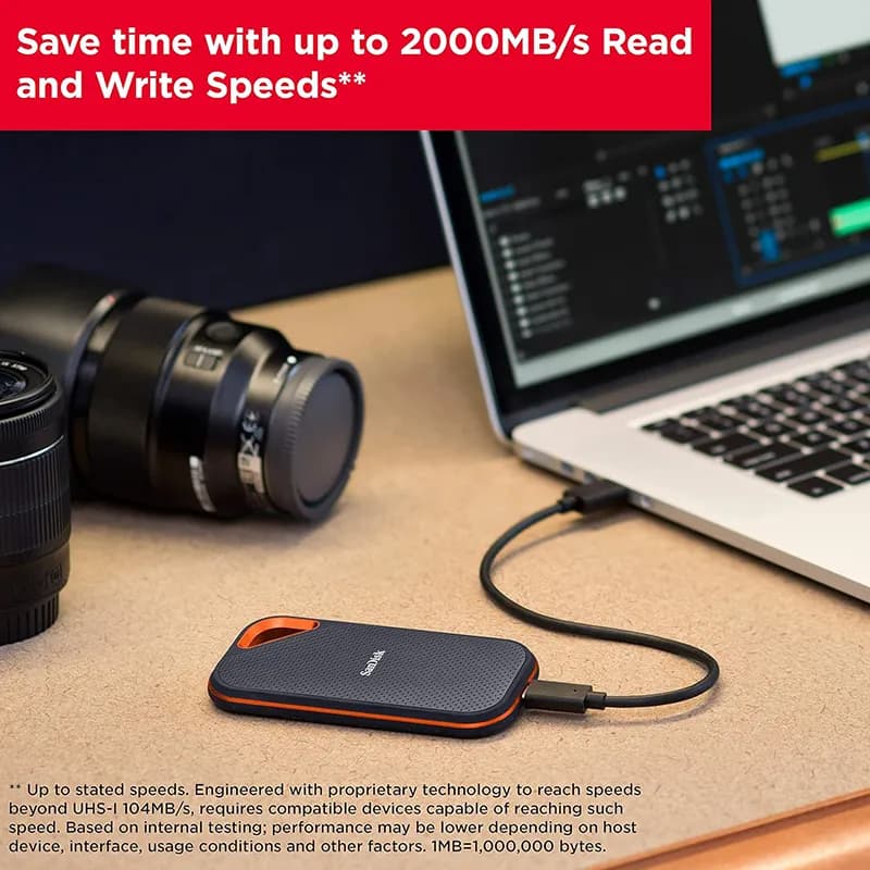 اس اس دی اکسترنال سن دیسک 2 ترابایت SanDisk Extreme pro E81 — تصویر ۴