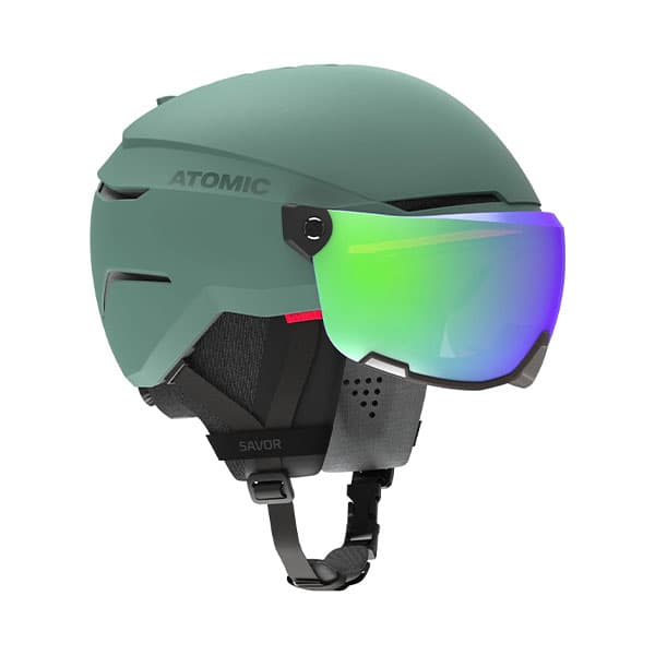 کلاه ایمنی و هلمت اتمیک Savor Visor Stereo – سبز — تصویر ۳