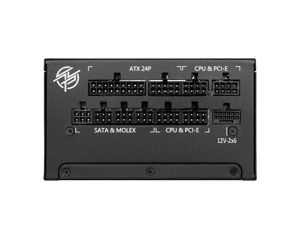 منبع تغذیه (پاور) گیمینگ ام اس آی MSI MAG A1000G توان 1000 وات — تصویر ۴