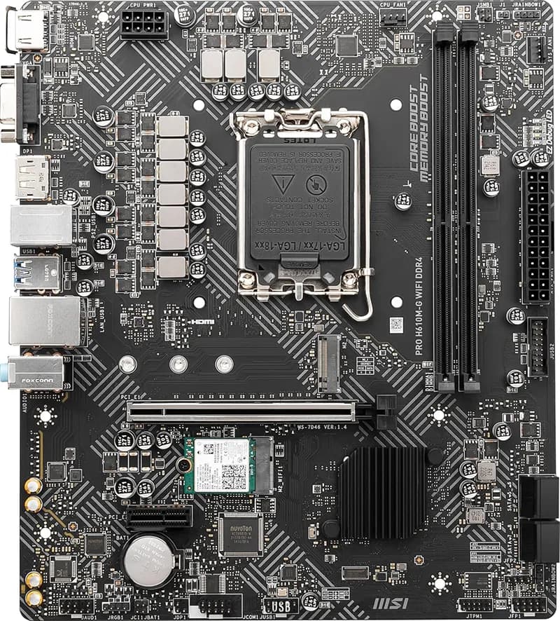 مادربرد ام اس آی مدل MSI H610M-S WiFi DDR4 — تصویر ۸