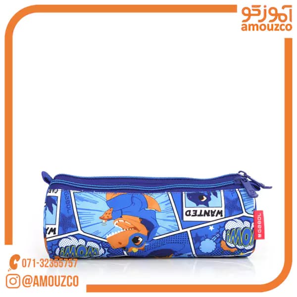 جامدادی سه زیپ Dino سایز 22×7×7 گابل (2025) — تصویر ۴