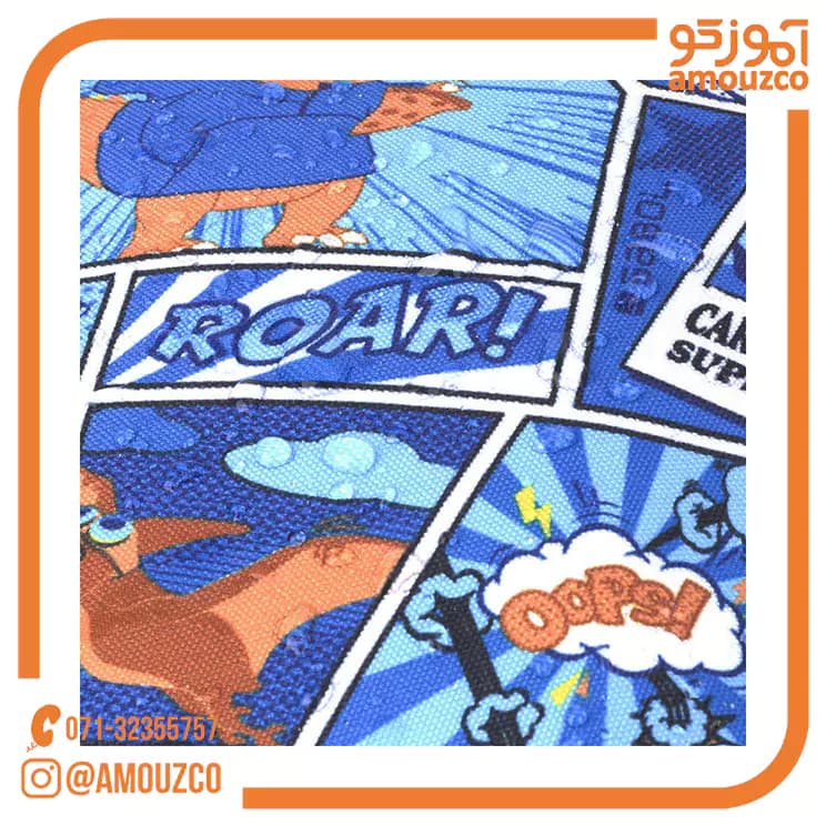 جامدادی سه زیپ Dino سایز 22×7×7 گابل (2025) — تصویر ۵