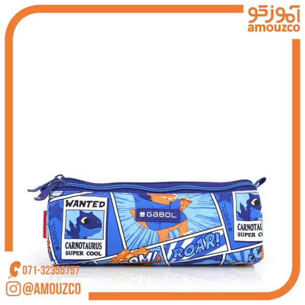 جامدادی سه زیپ Dino سایز 22×7×7 گابل (2025)