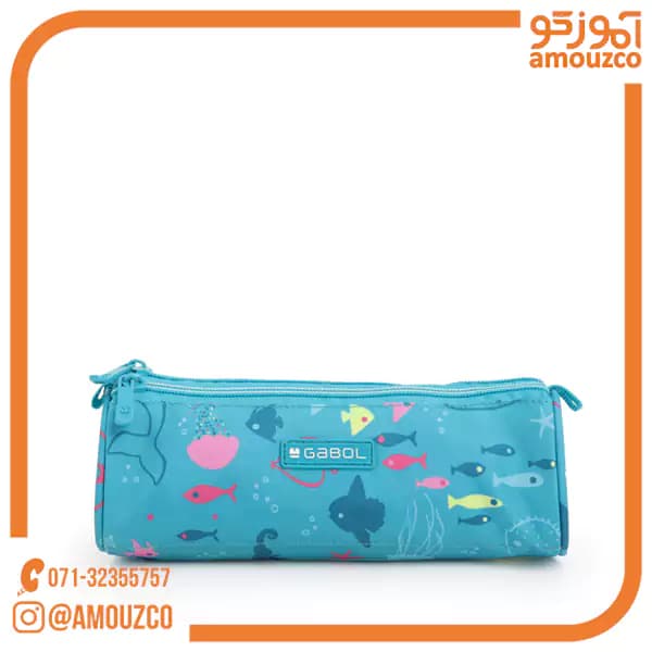 جامدادی سه زیپ Acqua سایز 22×7×7 گابل (2025)