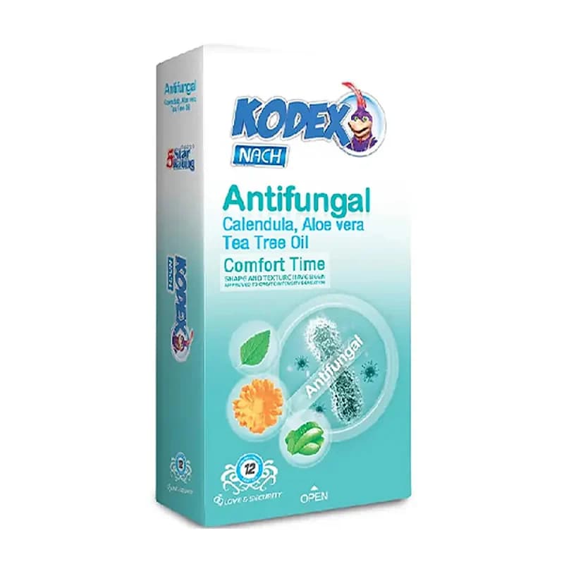 کاندوم ضد قارچ کدکس مدل antifungal بسته 12 عددی