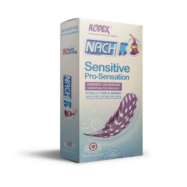 کاندوم حساس کدکس مدل Sensitive Pro-Sensation بسته 12 عددی