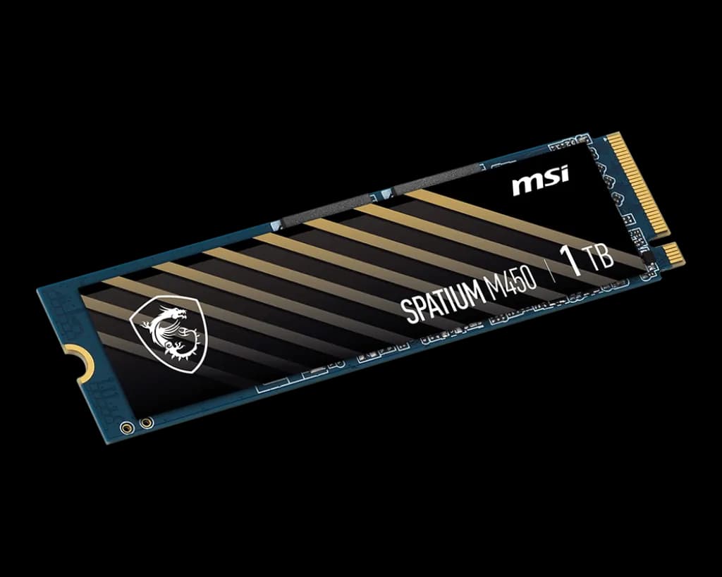 اس اس دی ام اس آی 1 ترابایت MSI SPATIUM M450 PCIe 4.0 NVMe M.2