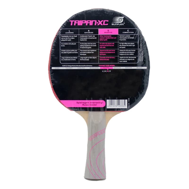راکت تنیس روی میز سانفلکس مدل Taipan-XC Level 600 — تصویر ۲